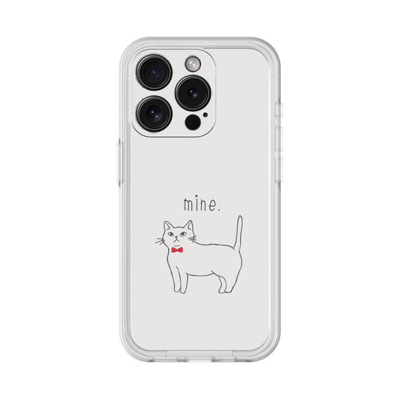 プレミアムパネル［ 蝶ネクタイねこ - White ］