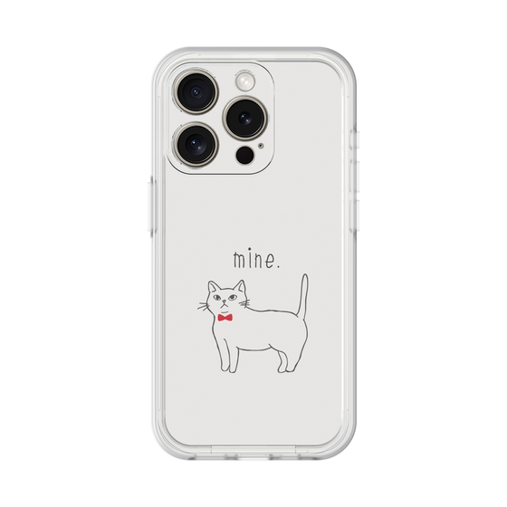 プレミアムパネル［ 蝶ネクタイねこ - White ］