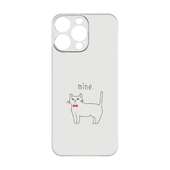 プレミアムパネル［ 蝶ネクタイねこ - White ］