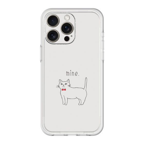プレミアムパネル［ 蝶ネクタイねこ - White ］