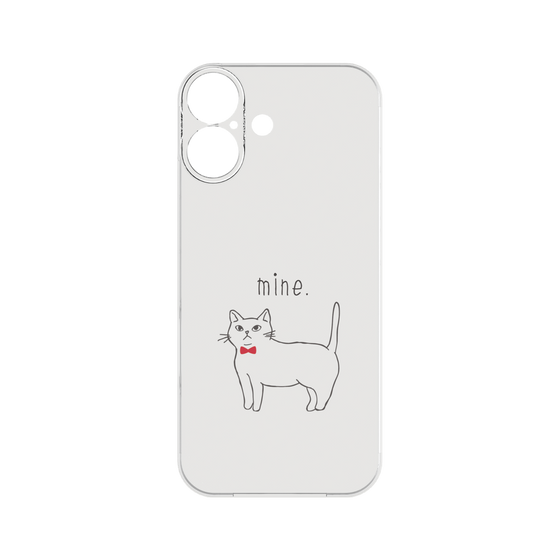 プレミアムパネル［ 蝶ネクタイねこ - White ］
