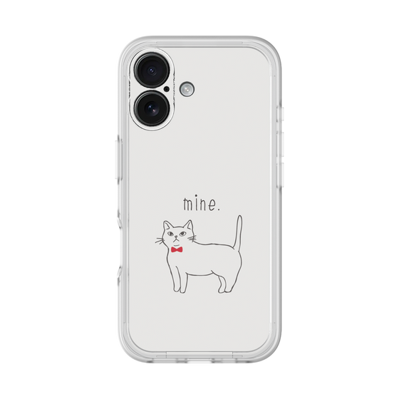プレミアムパネル［ 蝶ネクタイねこ - White ］
