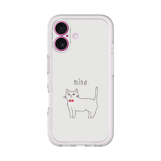 プレミアムパネル［ 蝶ネクタイねこ - White ］