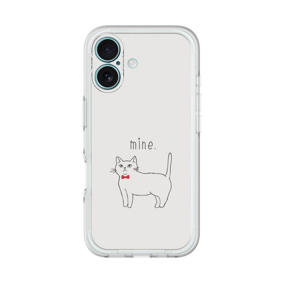 プレミアムパネル［ 蝶ネクタイねこ - White ］