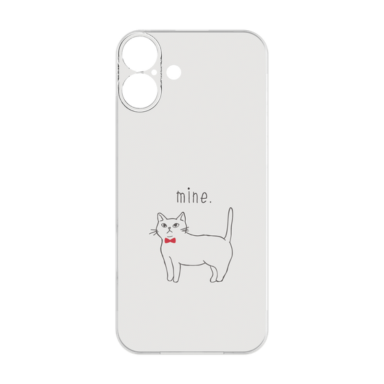 プレミアムパネル［ 蝶ネクタイねこ - White ］