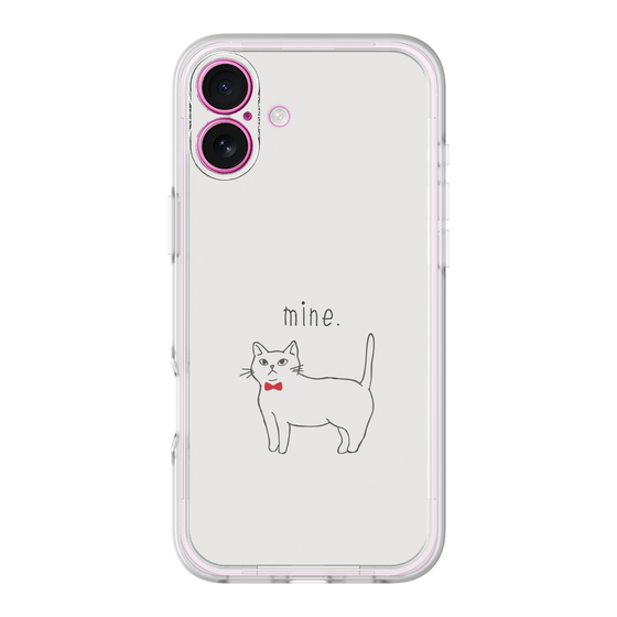 プレミアムパネル［ 蝶ネクタイねこ - White ］