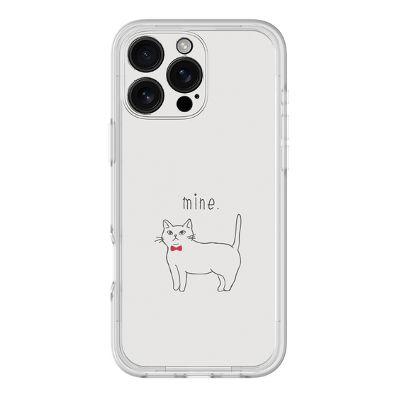 プレミアムパネル［ 蝶ネクタイねこ - White ］