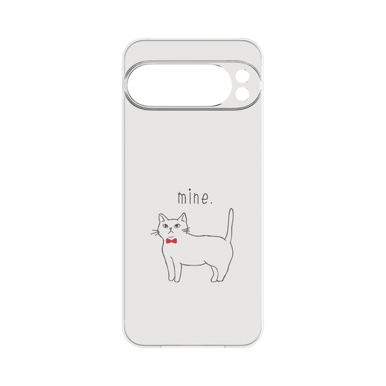プレミアムパネル［ 蝶ネクタイねこ - White ］