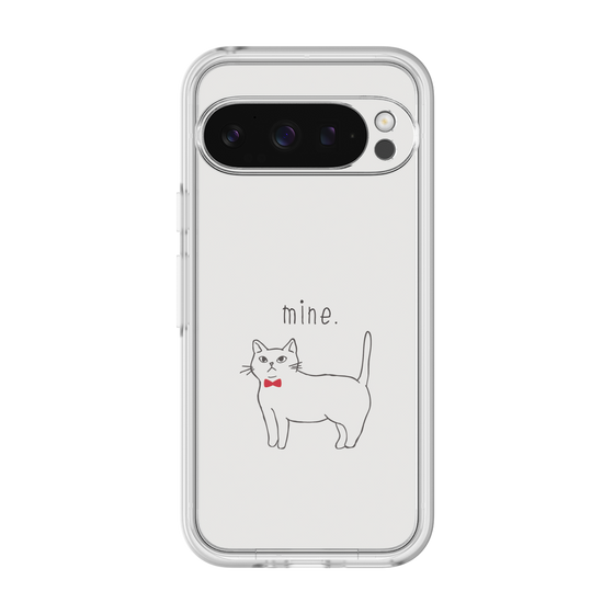 プレミアムパネル［ 蝶ネクタイねこ - White ］