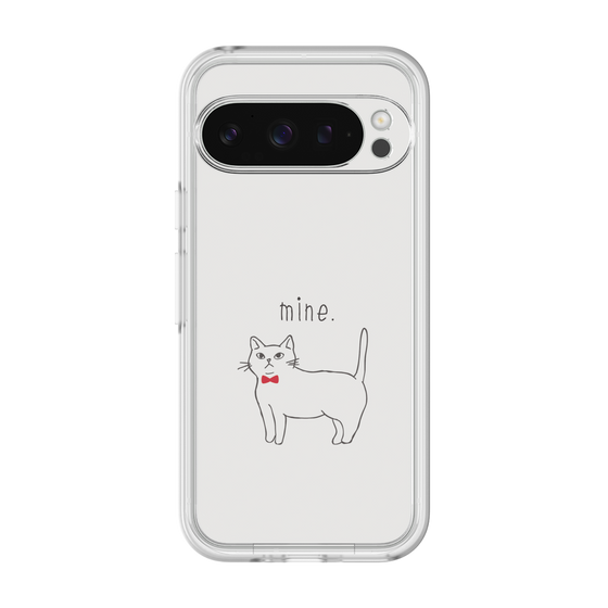 プレミアムパネル［ 蝶ネクタイねこ - White ］
