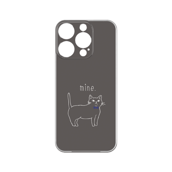 プレミアムパネル［ 蝶ネクタイねこ - Black ］