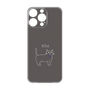 プレミアムパネル［ 蝶ネクタイねこ - Black ］