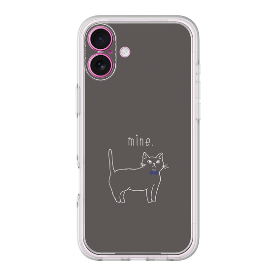 プレミアムパネル［ 蝶ネクタイねこ - Black ］