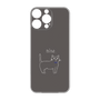 プレミアムパネル［ 蝶ネクタイねこ - Black ］