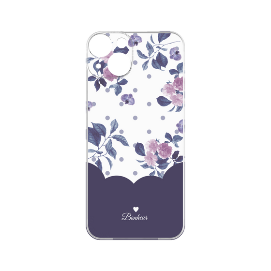 プレミアムパネル［ ツインドットフラワー - Navy ］