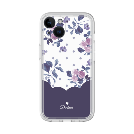 プレミアムパネル［ ツインドットフラワー - Navy ］