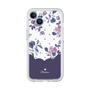 プレミアムパネル［ ツインドットフラワー - Navy ］