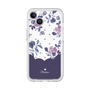 プレミアムパネル［ ツインドットフラワー - Navy ］
