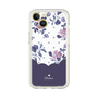 プレミアムパネル［ ツインドットフラワー - Navy ］