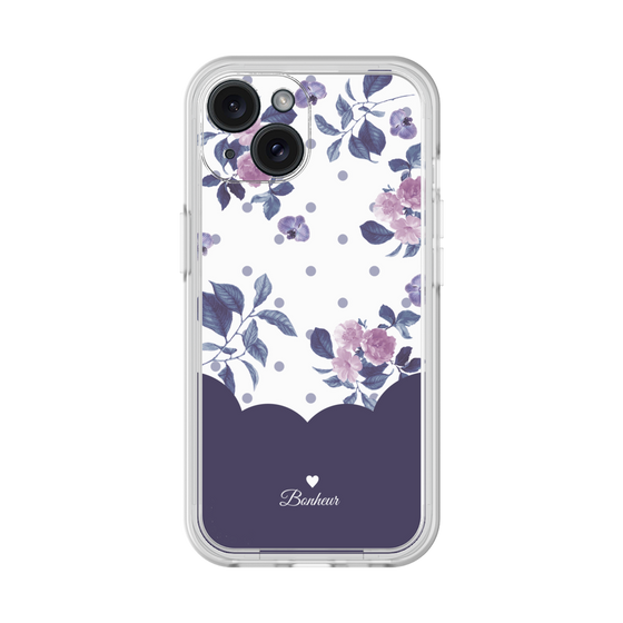 プレミアムパネル［ ツインドットフラワー - Navy ］