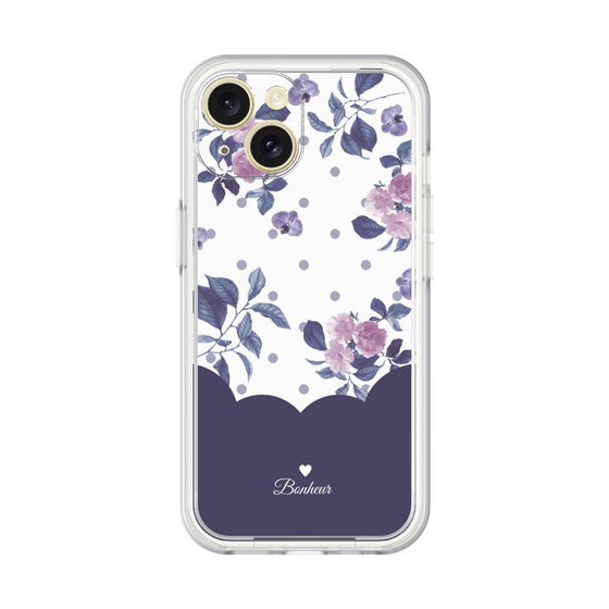 プレミアムパネル［ ツインドットフラワー - Navy ］