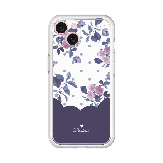 プレミアムパネル［ ツインドットフラワー - Navy ］