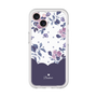 プレミアムパネル［ ツインドットフラワー - Navy ］