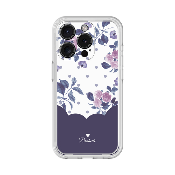 プレミアムパネル［ ツインドットフラワー - Navy ］