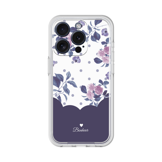 プレミアムパネル［ ツインドットフラワー - Navy ］