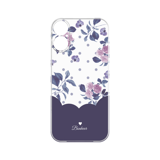 プレミアムパネル［ ツインドットフラワー - Navy ］