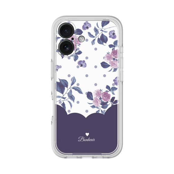 プレミアムパネル［ ツインドットフラワー - Navy ］