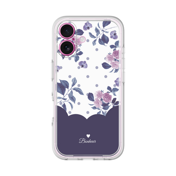 プレミアムパネル［ ツインドットフラワー - Navy ］