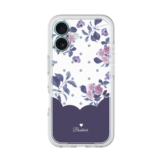 プレミアムパネル［ ツインドットフラワー - Navy ］