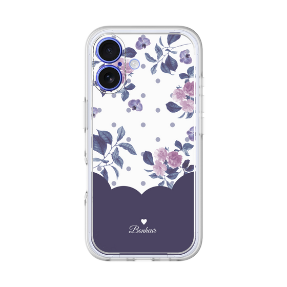 プレミアムパネル［ ツインドットフラワー - Navy ］
