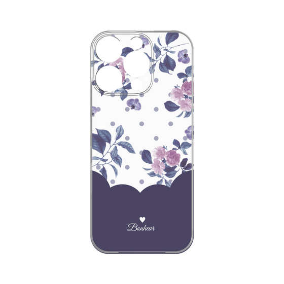 プレミアムパネル［ ツインドットフラワー - Navy ］