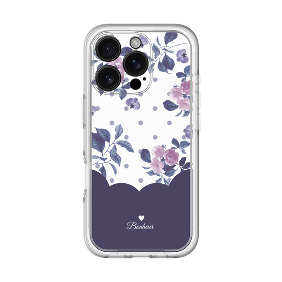 プレミアムパネル［ ツインドットフラワー - Navy ］