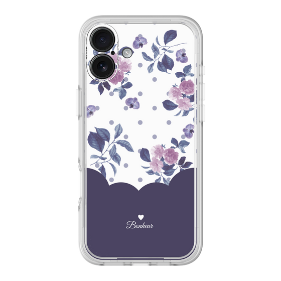 プレミアムパネル［ ツインドットフラワー - Navy ］