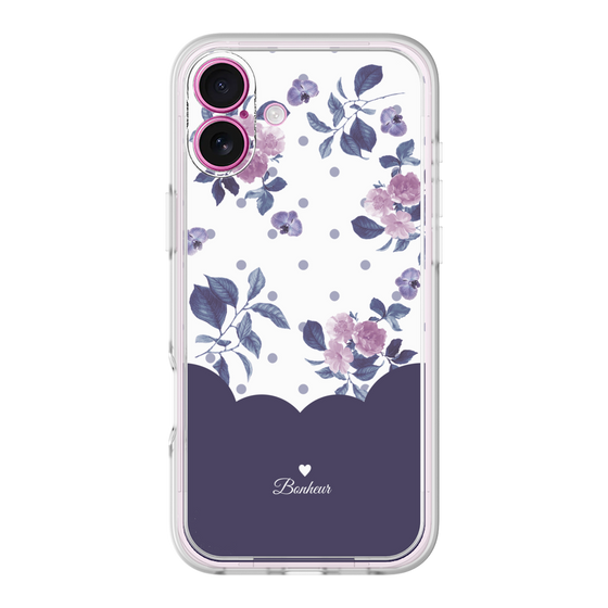 プレミアムパネル［ ツインドットフラワー - Navy ］