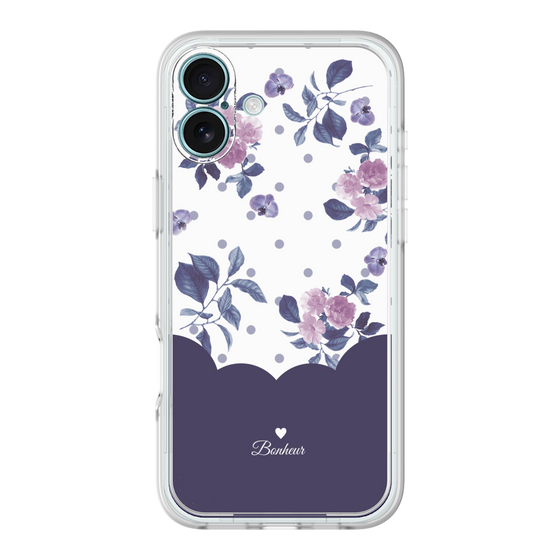 プレミアムパネル［ ツインドットフラワー - Navy ］