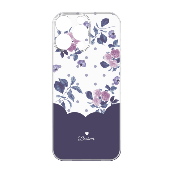 プレミアムパネル［ ツインドットフラワー - Navy ］