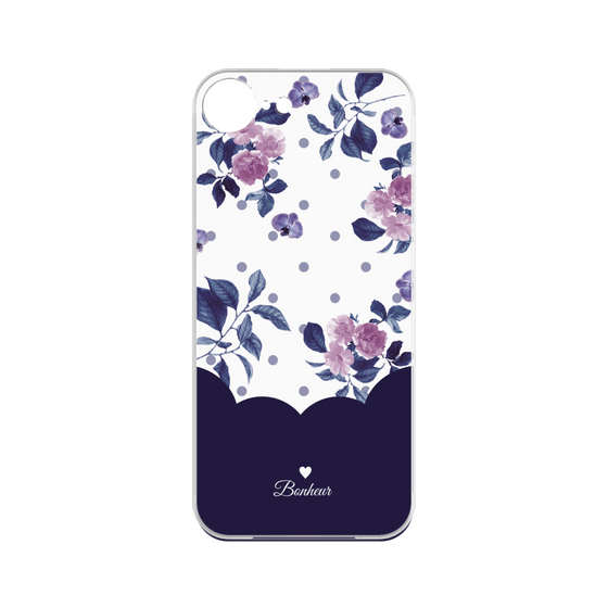 プレミアムパネル［ ツインドットフラワー - Navy ］