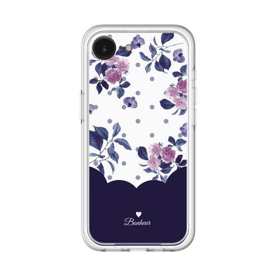 プレミアムパネル［ ツインドットフラワー - Navy ］