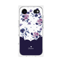 プレミアムパネル［ ツインドットフラワー - Navy ］