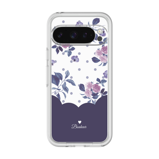 プレミアムパネル［ ツインドットフラワー - Navy ］