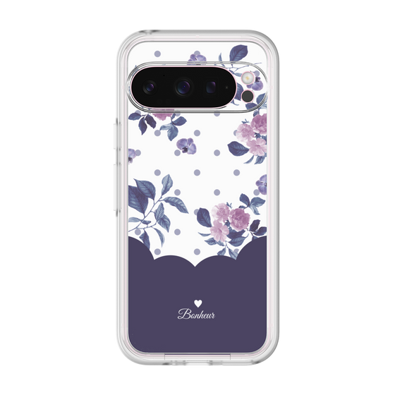 プレミアムパネル［ ツインドットフラワー - Navy ］