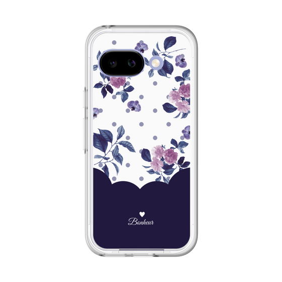 プレミアムパネル［ ツインドットフラワー - Navy ］