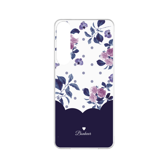プレミアムパネル［ ツインドットフラワー - Navy ］
