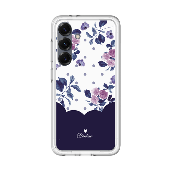 プレミアムパネル［ ツインドットフラワー - Navy ］