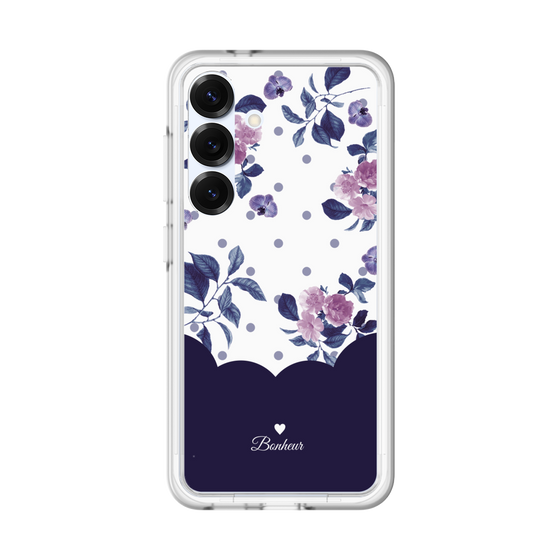 プレミアムパネル［ ツインドットフラワー - Navy ］
