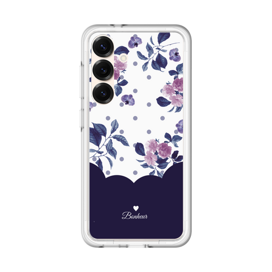 プレミアムパネル［ ツインドットフラワー - Navy ］